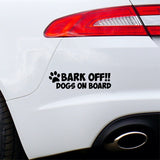 Bark Off Dogs On Board Car Sticker