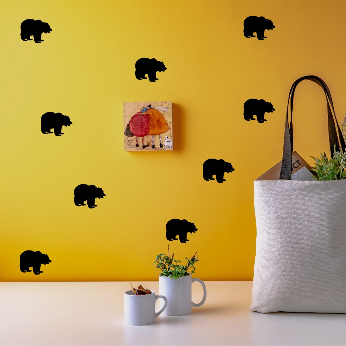 Bear wall stickers