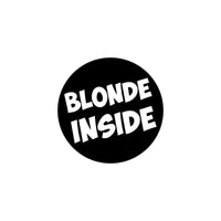 Blonde Inside Car Sticker Decal