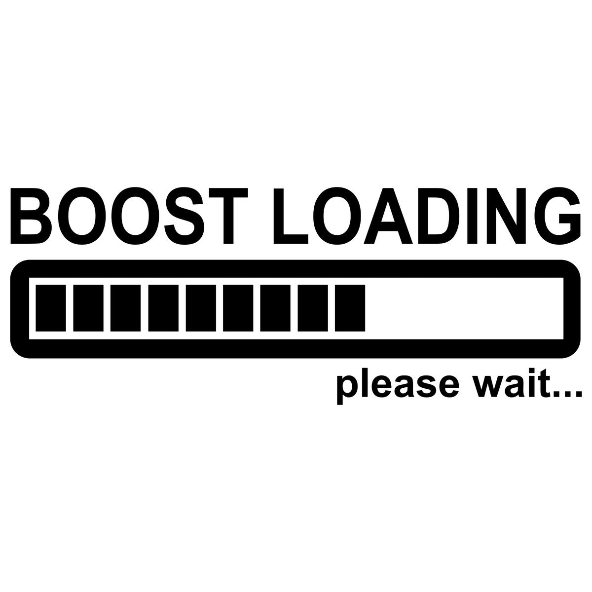 Boost Loading Car Sticker Decal