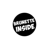 Brunette Inside Car Sticker Decal