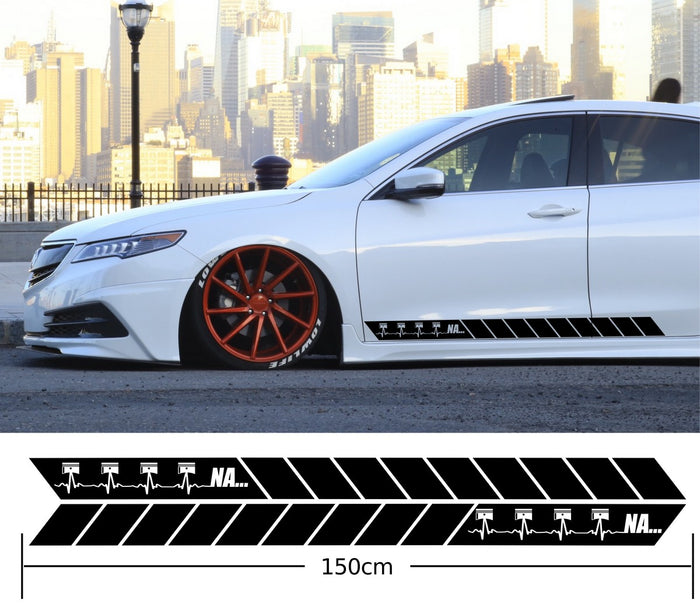 4 Cylinder NA Side Stripes Stickers Decals
