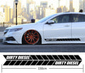 Dirty Diesel Side Stripes Stickers Decals