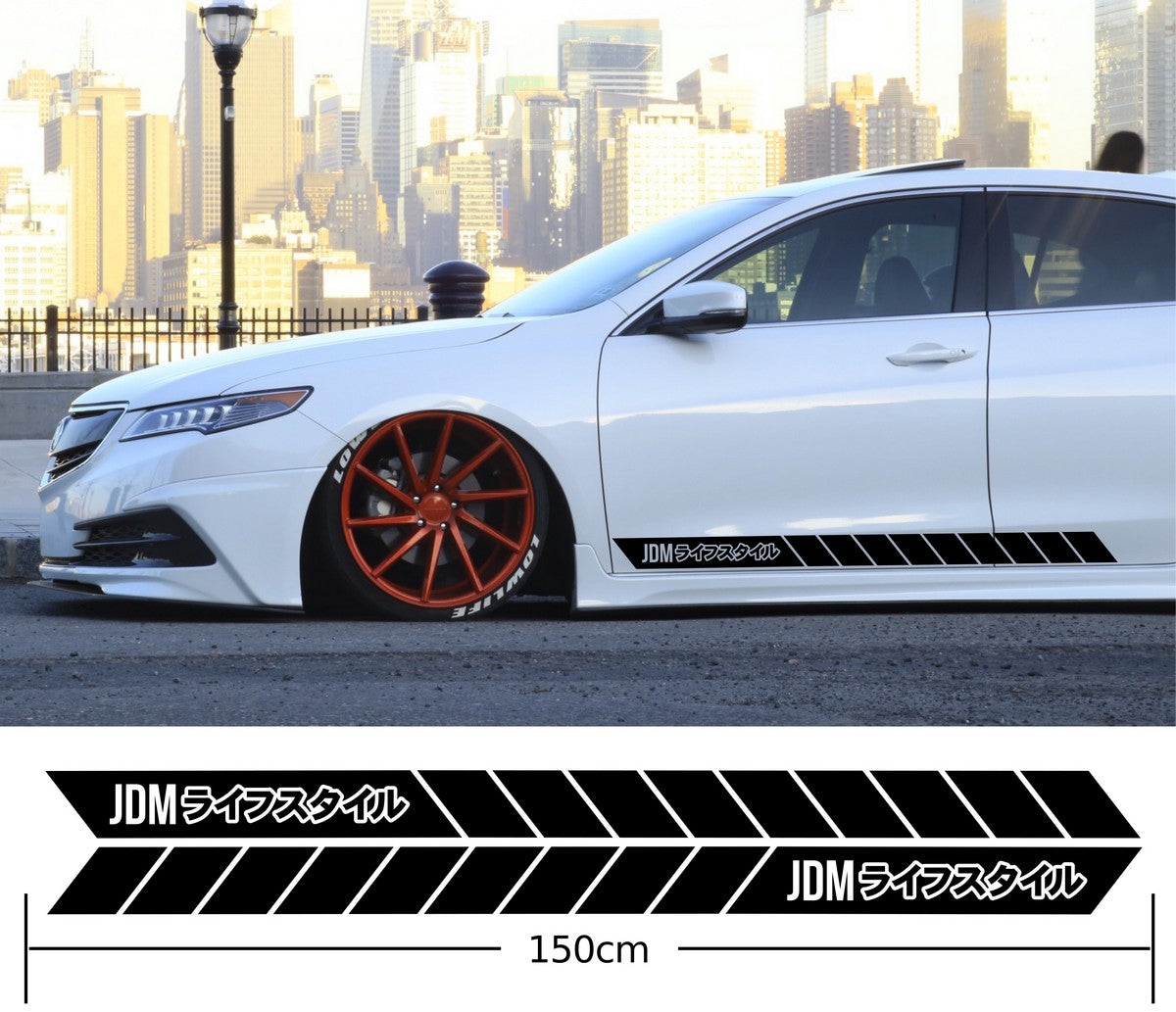 JDM Lifestyle Kanji Side Stripes Stickers Decals