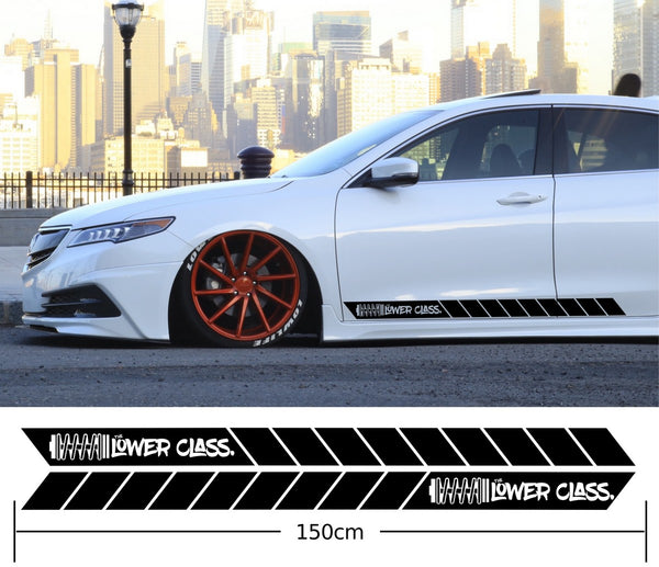 The Lower Class Coil Car Side Stripes Stickers Decals