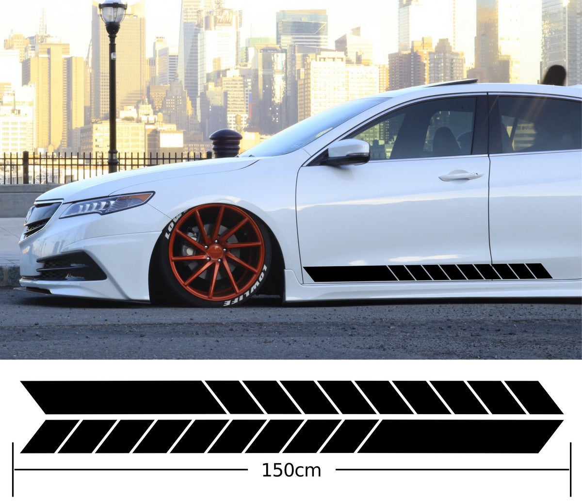 Universal Car Side Stripes Stickers Decals