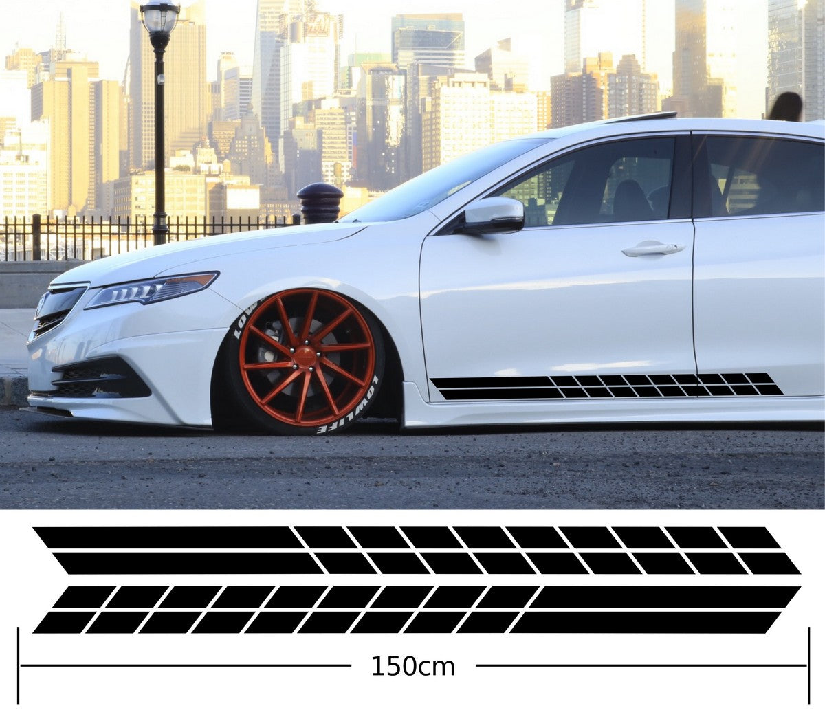 Universal Car Side Stripes Stickers Decals