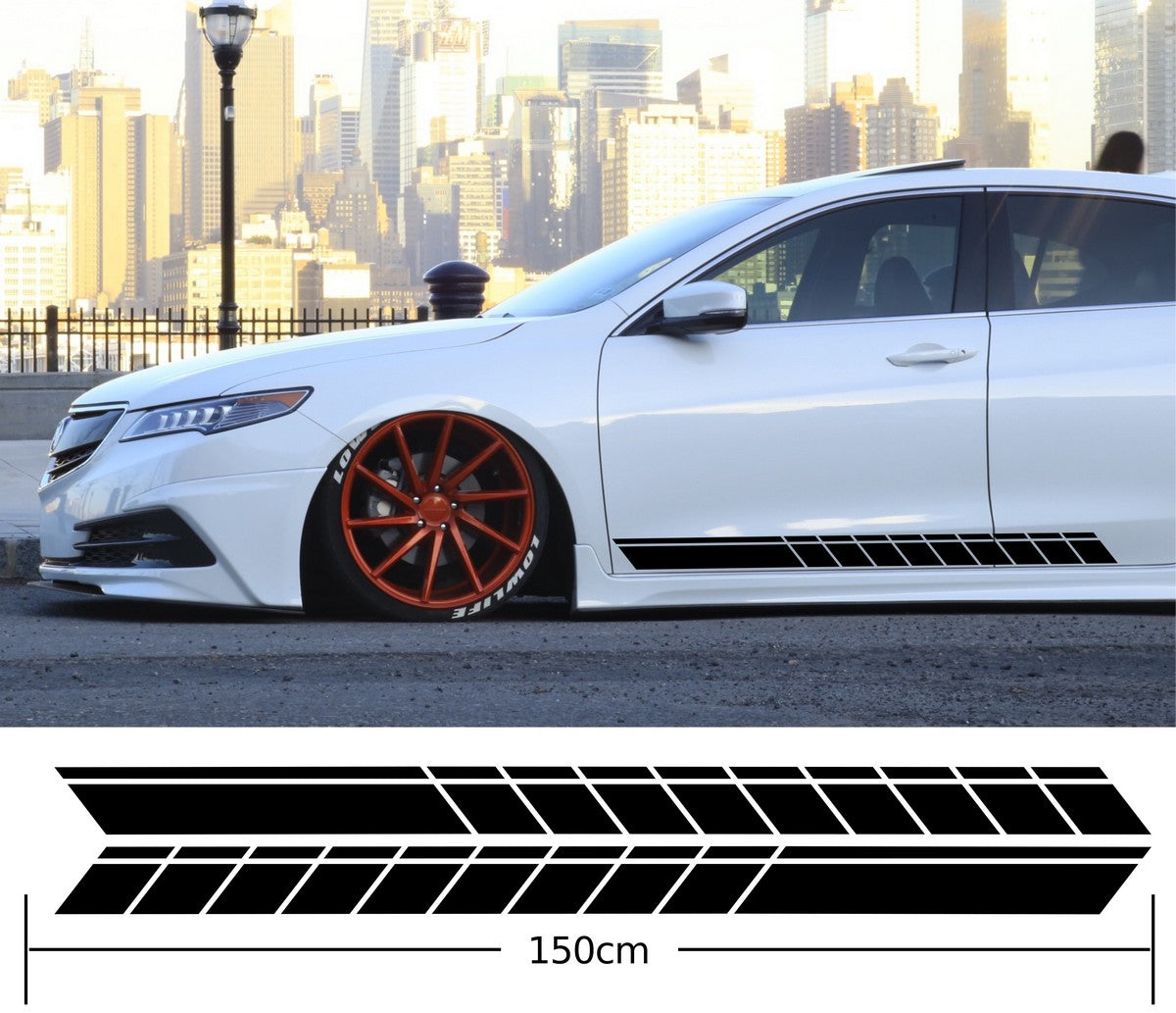 Universal Car Side Stripes Stickers Decals