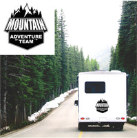 Mountain adventure team caravan sticker
