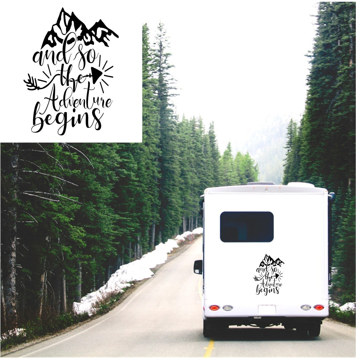 And so the adventure begins caravan sticker