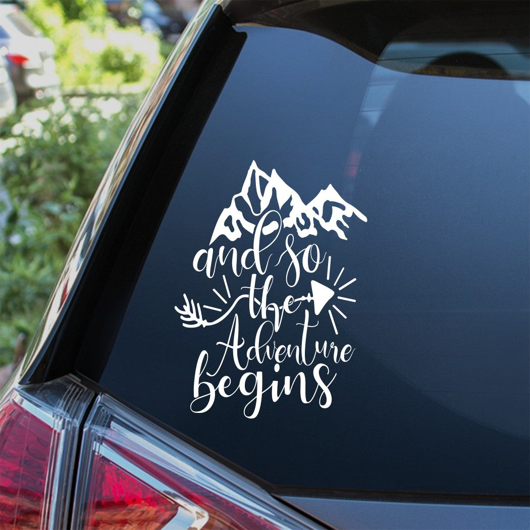 And so the adventure begins sticker