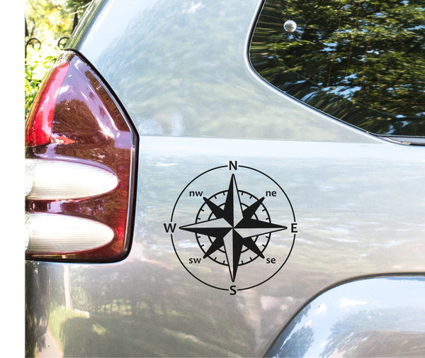 Compass Sticker | Car Decal – 38k Vinyl Graphics