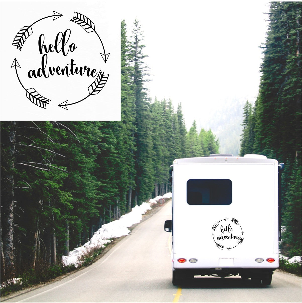 Home Sweet Home Caravan Sticker
