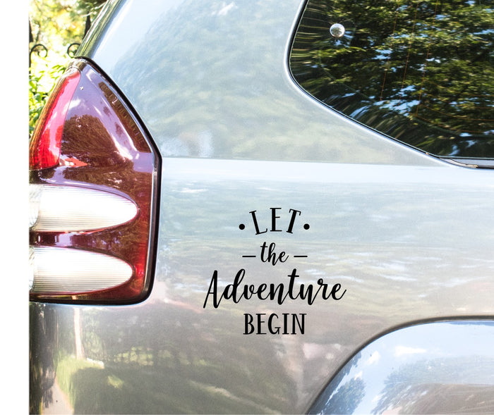 Let The Adventure Begin Decal