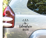 Let The Adventure Begin Decal