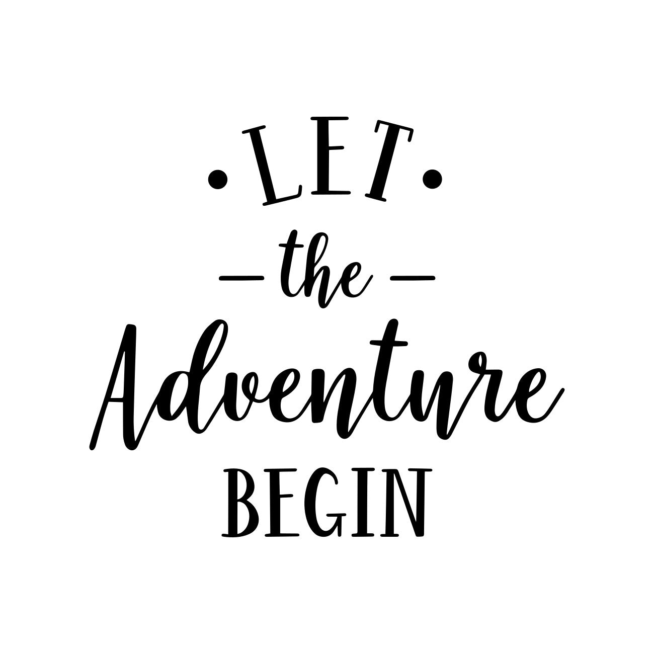 Let The Adventure Begin Caravan Decal