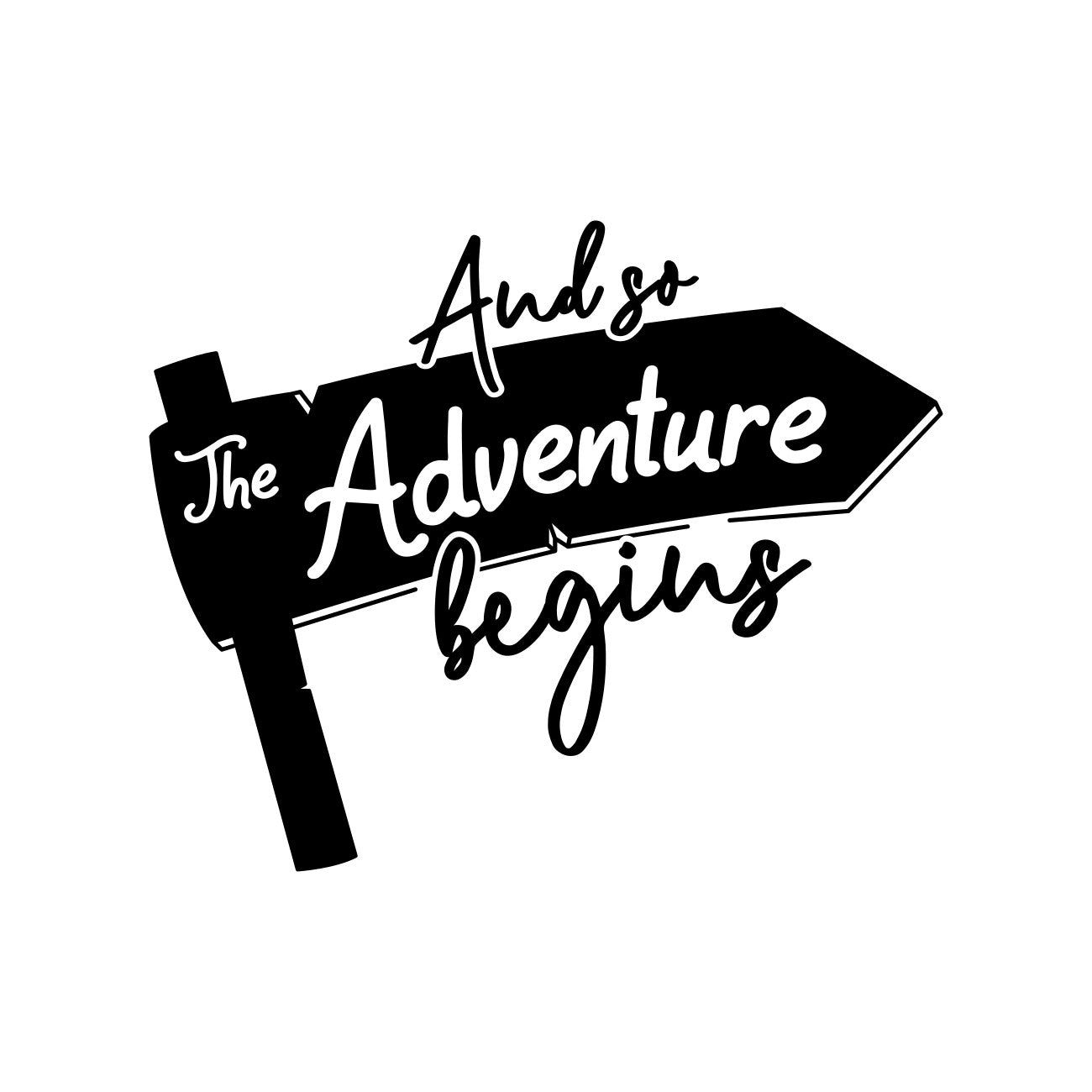 And So The Adventure Begins Caravan Decal