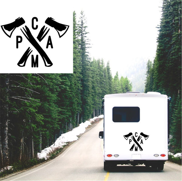 Camp Camping Caravan Sticker