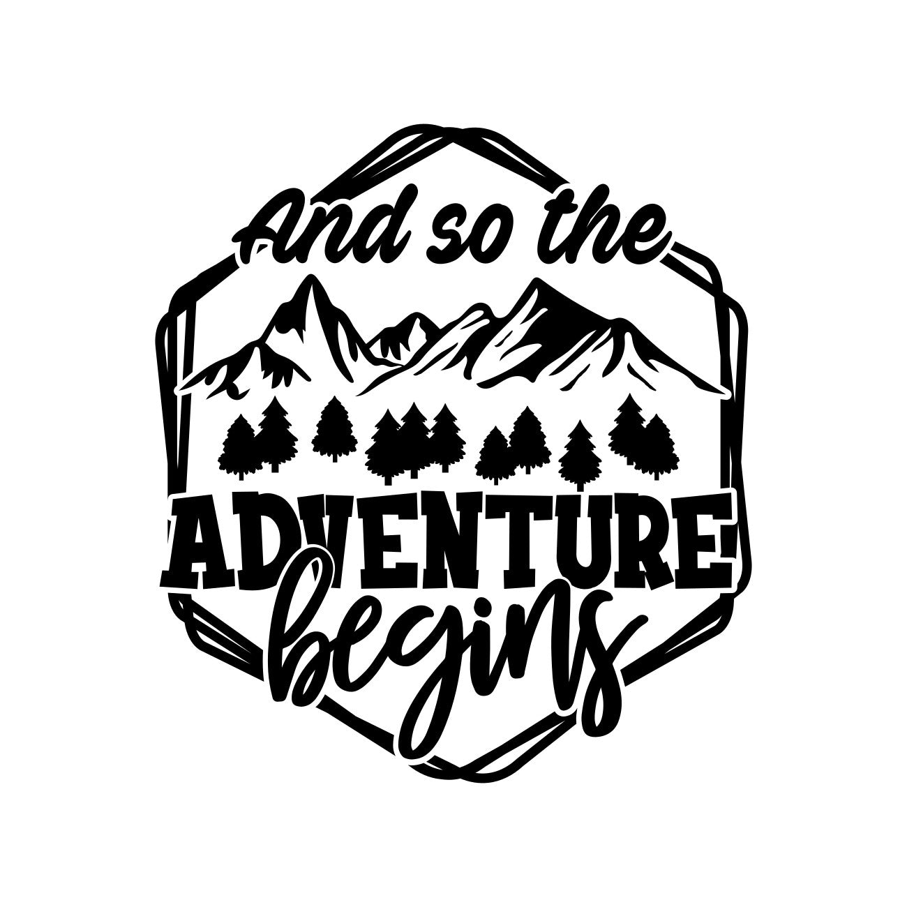 And So The Adventure Begins Caravan Decal