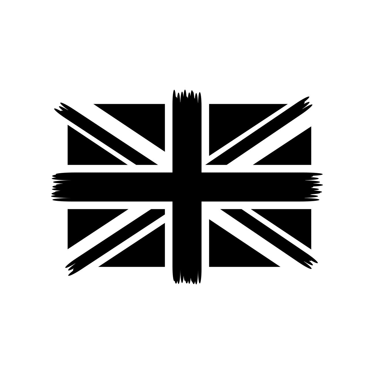 Union Jack Distressed Flag Sticker