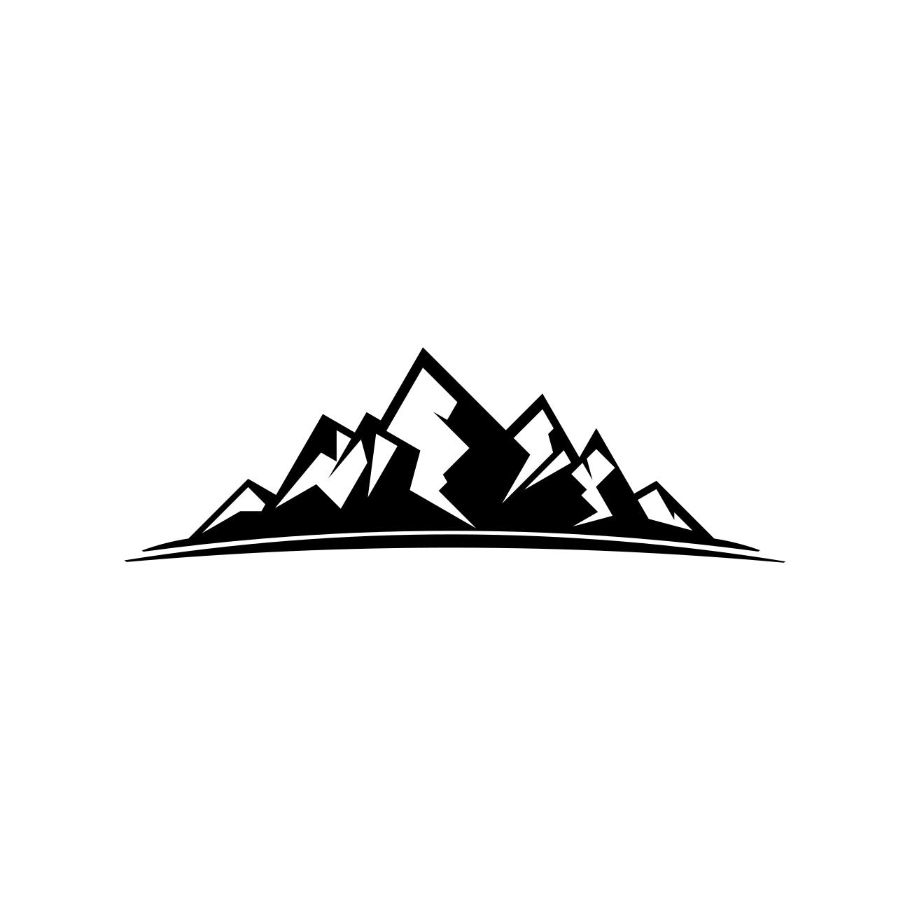 Mountains Caravan Decal