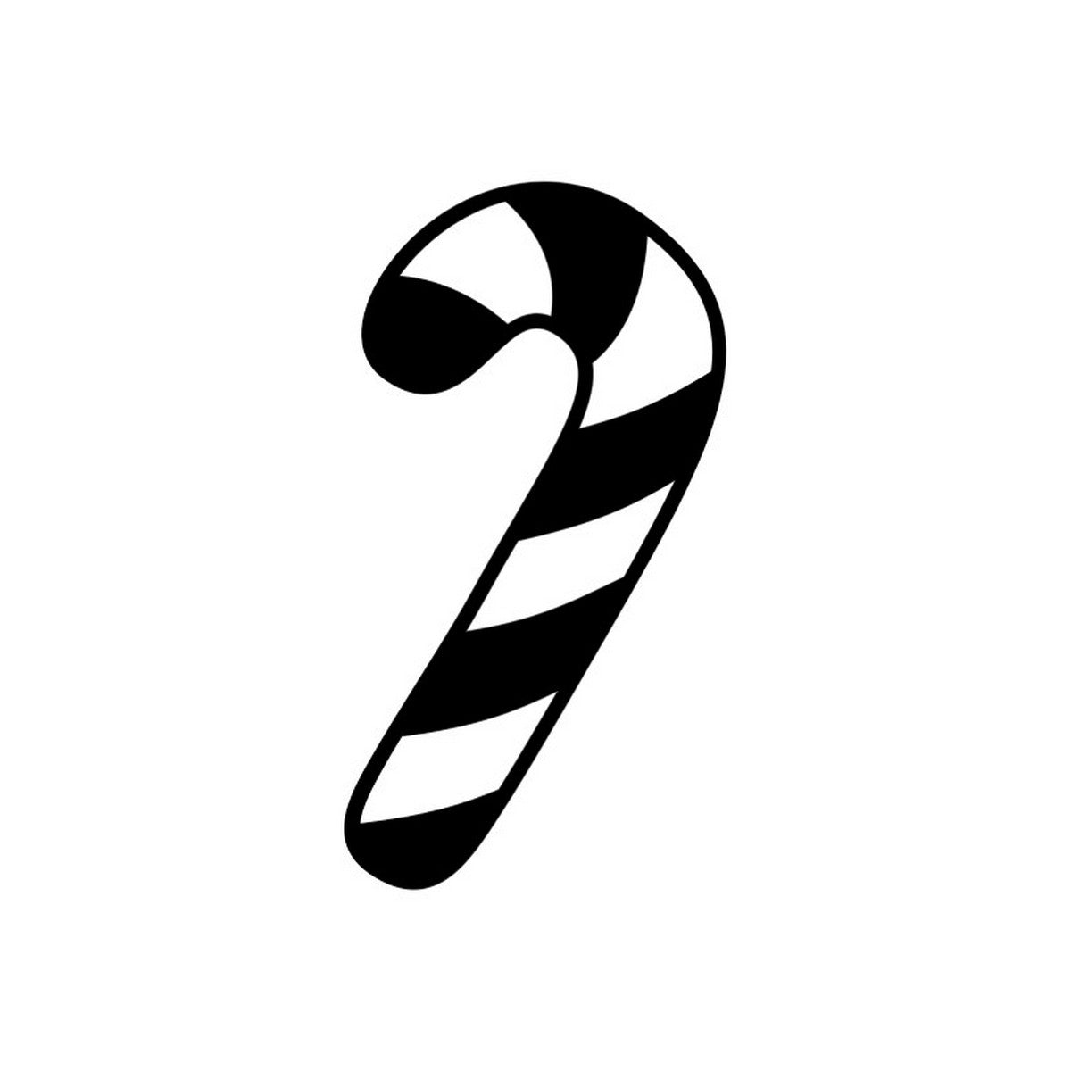 Candy Cane Wine Glass Stickers