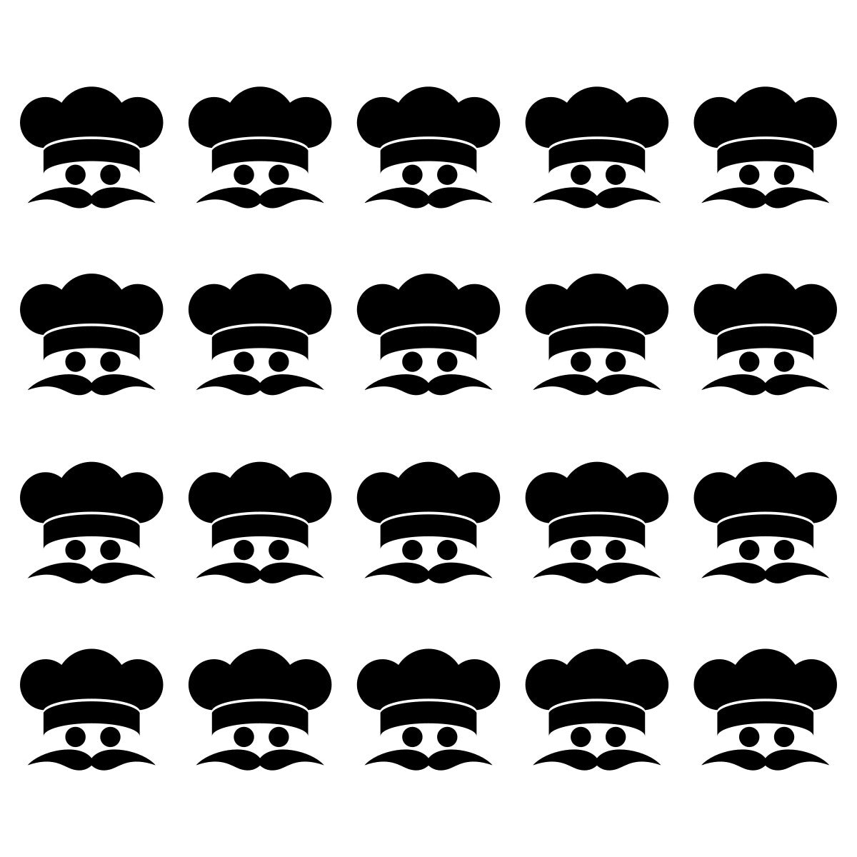 Chef Hat Wall Tile Stickers