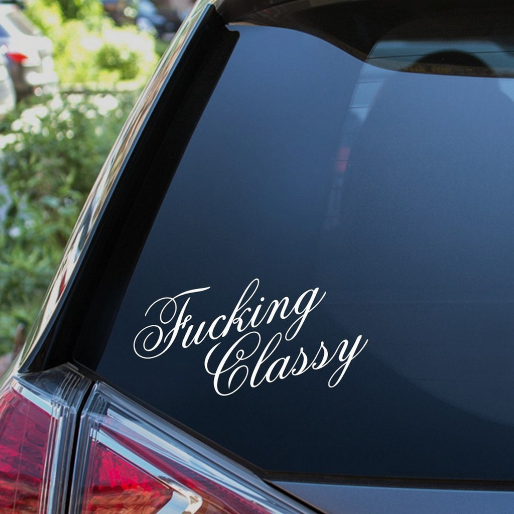 Classy Script Car Sticker Decal