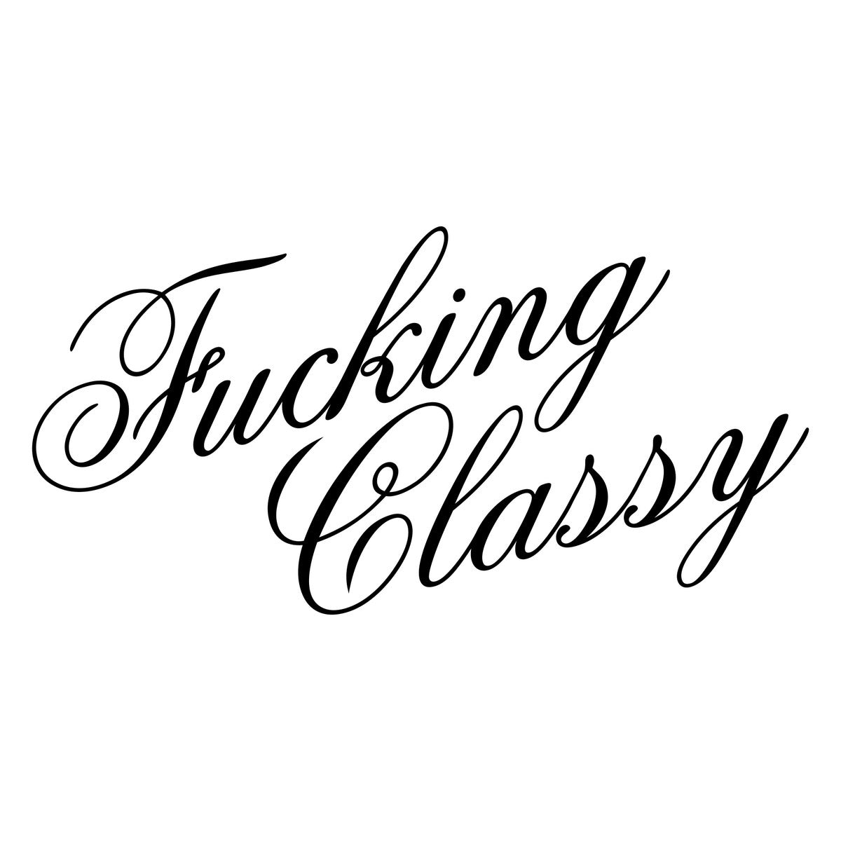 Classy Script Car Sticker Decal