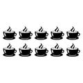 Coffee Tea Mug Wall Tile Stickers