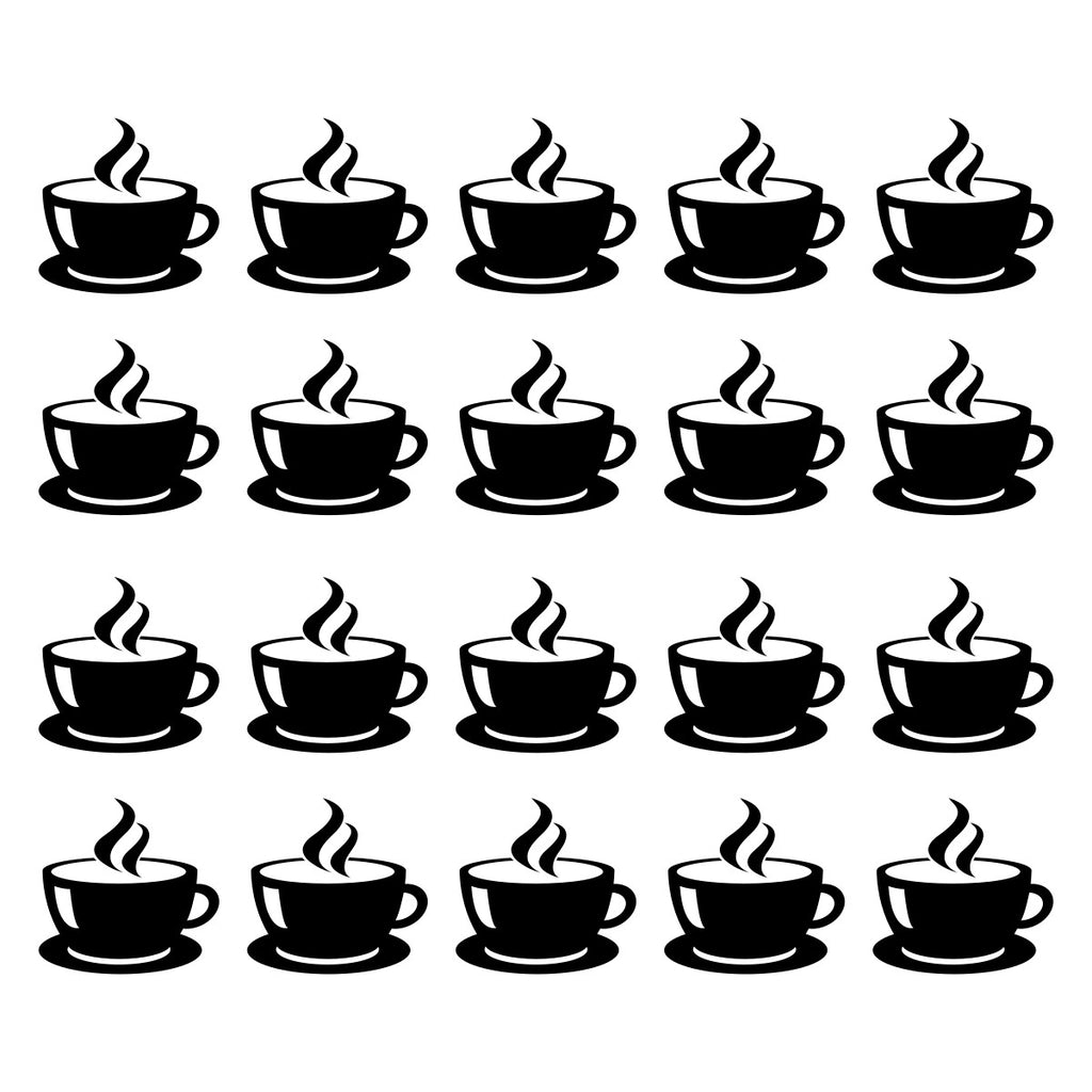 Coffee Tea Mug Wall Tile Stickers
