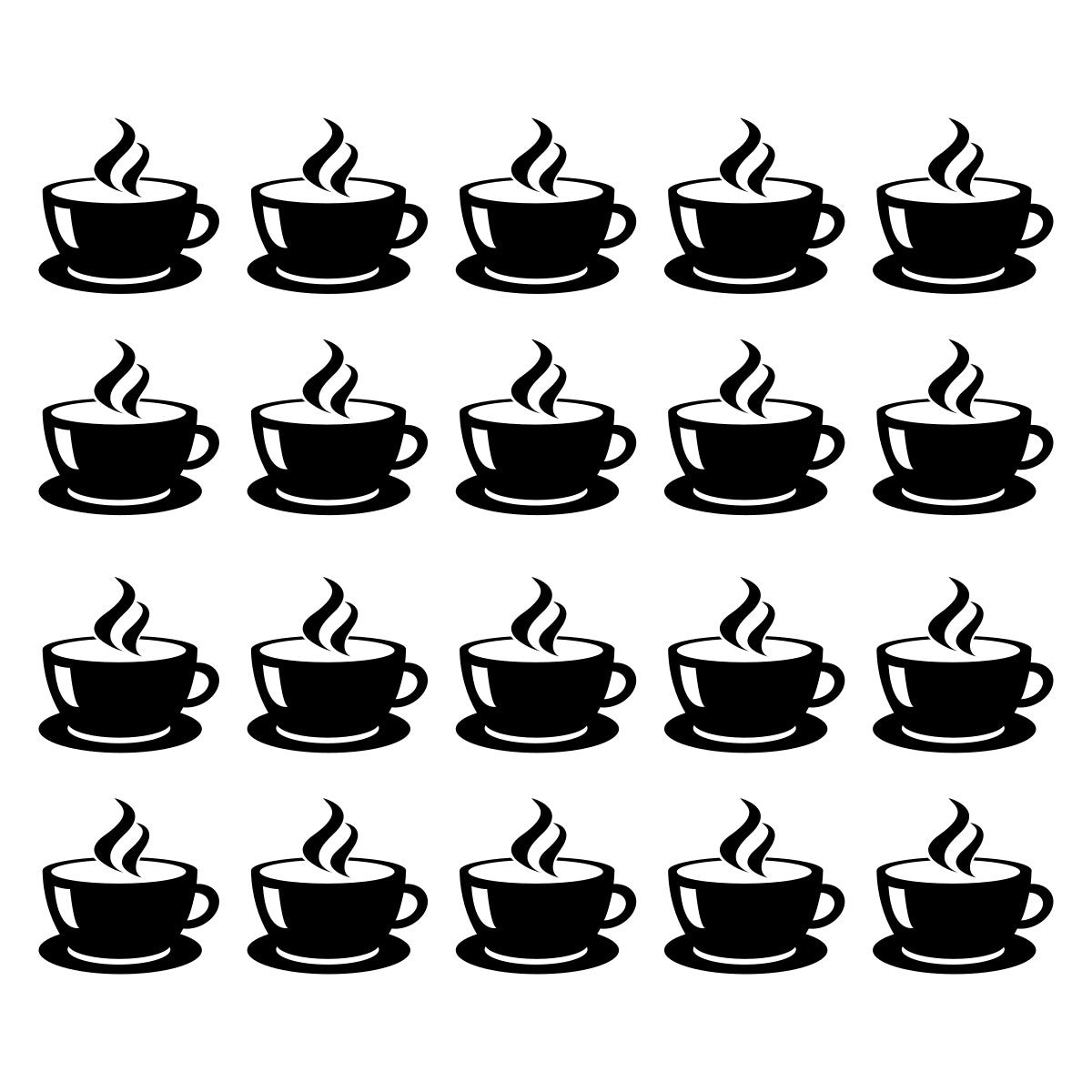 Coffee Tea Mug Wall Tile Stickers