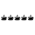 Coffee Tea Mug Wall Tile Stickers