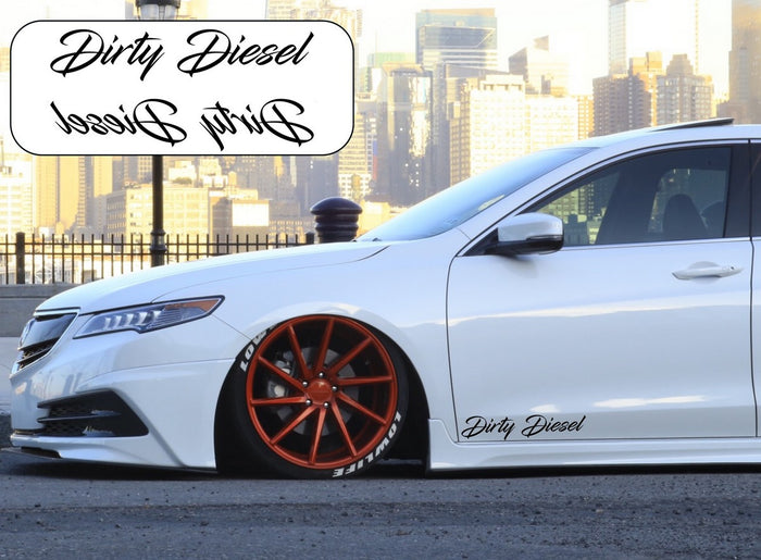 Dirty Diesel Side Skirt Car Stickers Decals