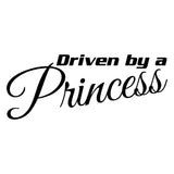 Driven By A Princess Car Sticker