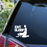Eat Sleep Doggy Car Sticker