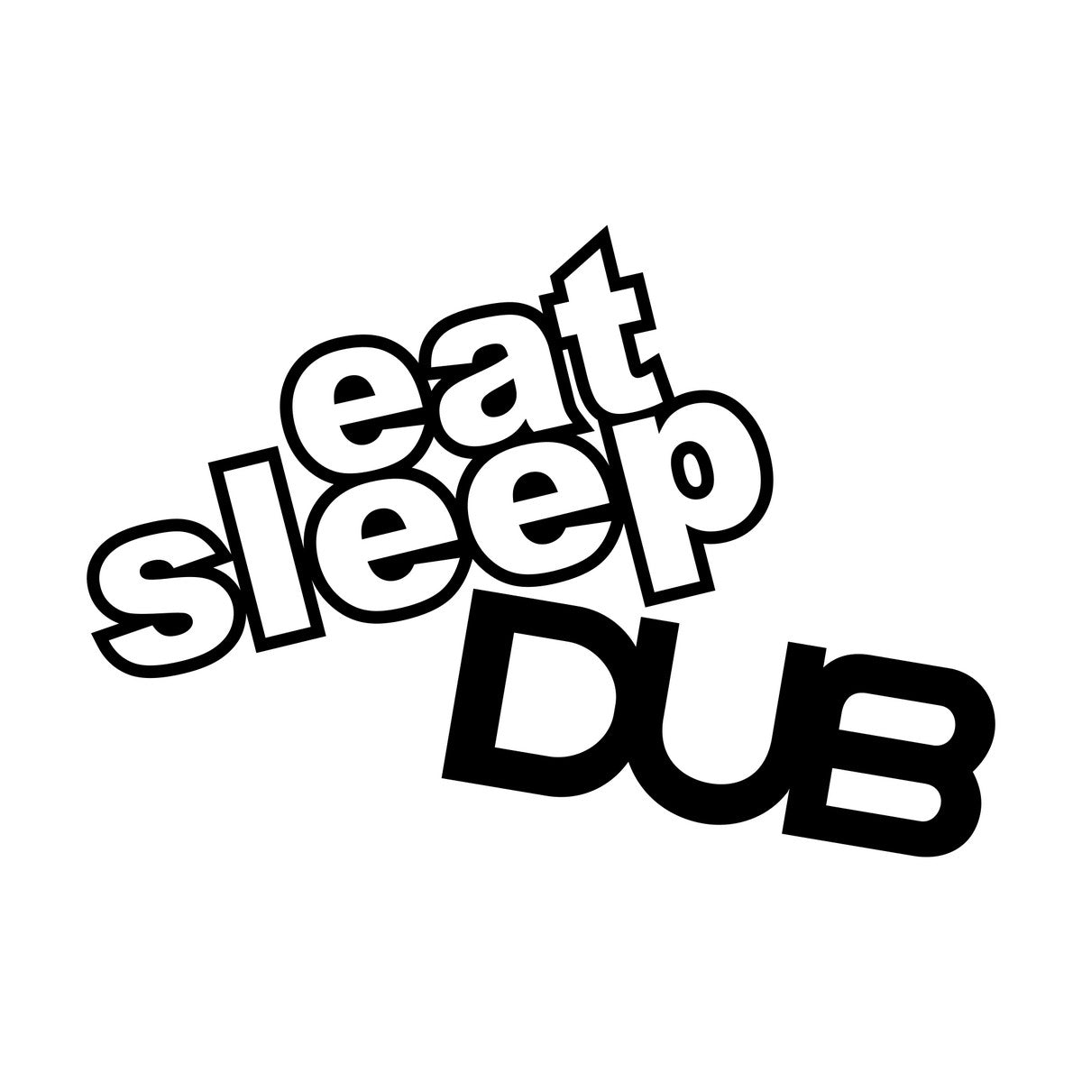 Eat Sleep Dub Car Sticker