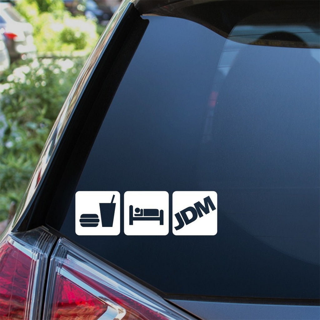Eat Sleep JDM Car Sticker