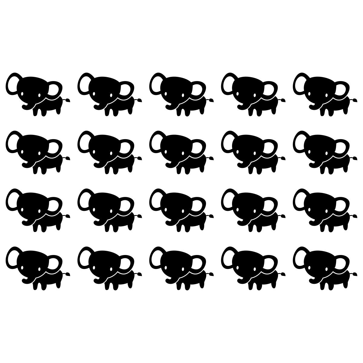 Elephant Wall Tile Stickers