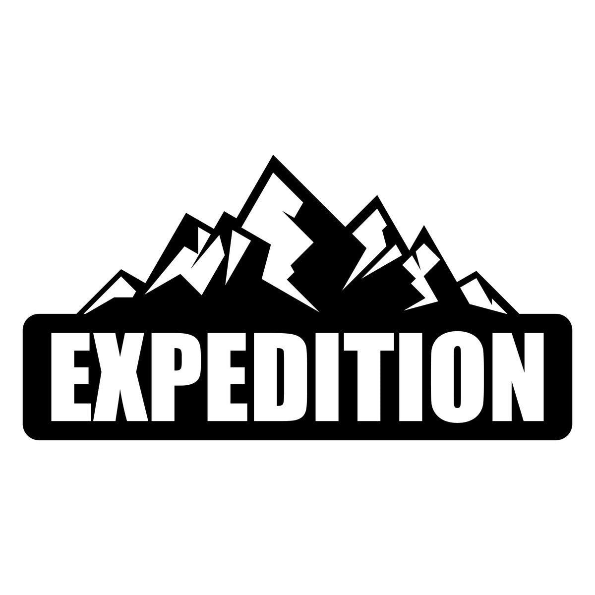 Expedition Mountain Car Sticker