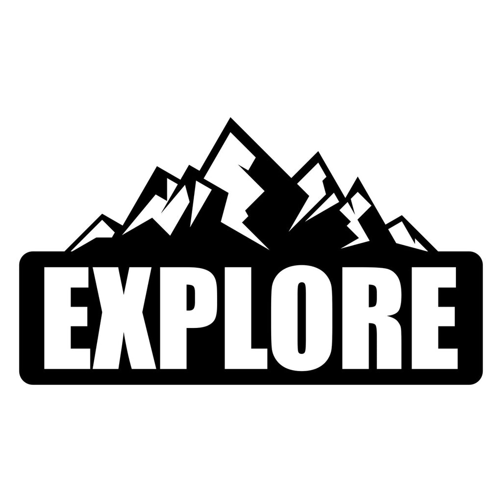 Explore Mountain Car Sticker