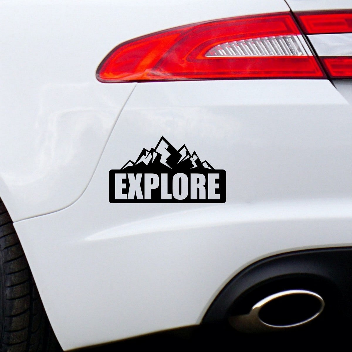 Explore Mountain Car Sticker
