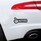 Haters Car Sticker