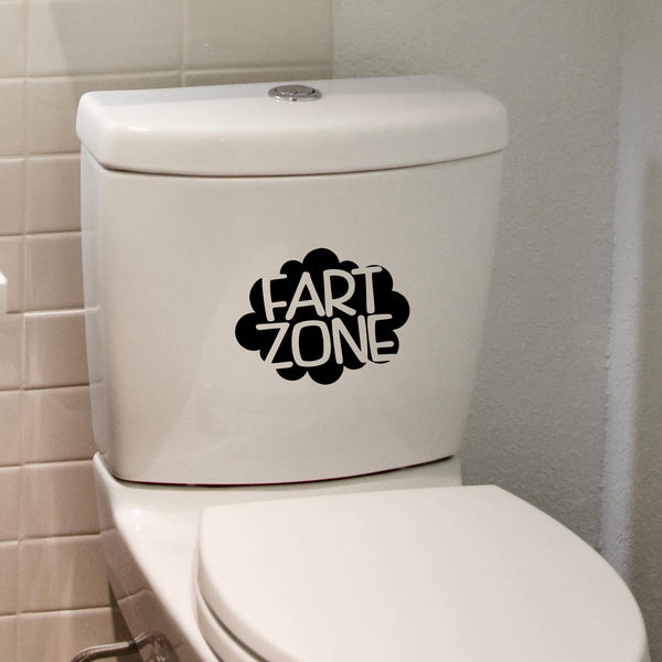 Fart zone funny toilet sticker