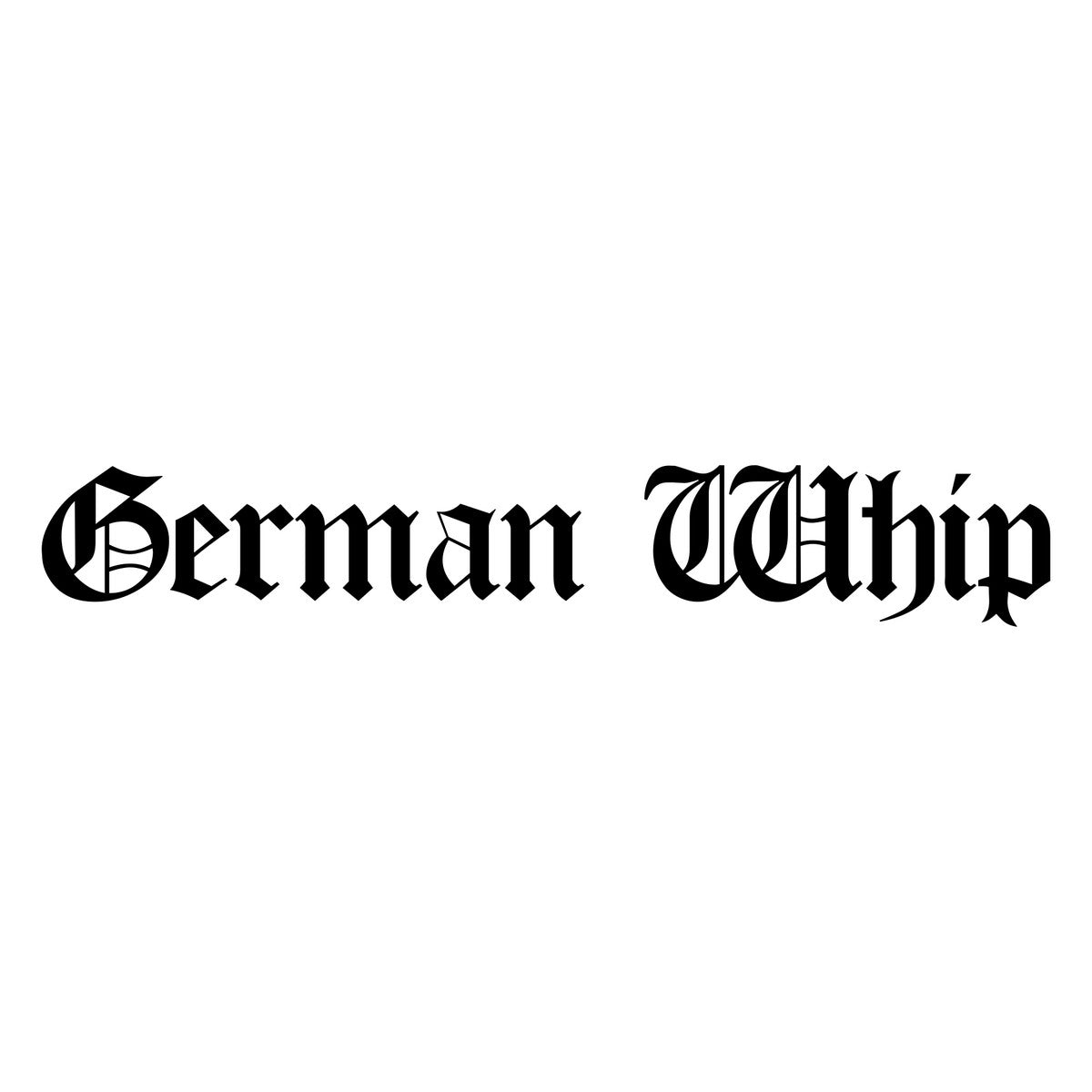 German Whip Car Sticker