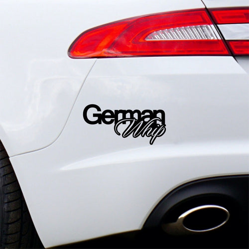 German Whip Car Sticker