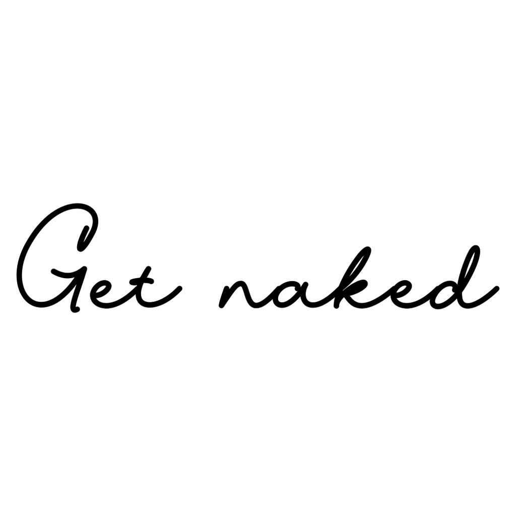 Get Naked Mirror Sticker