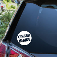 Ginger Inside Car Sticker