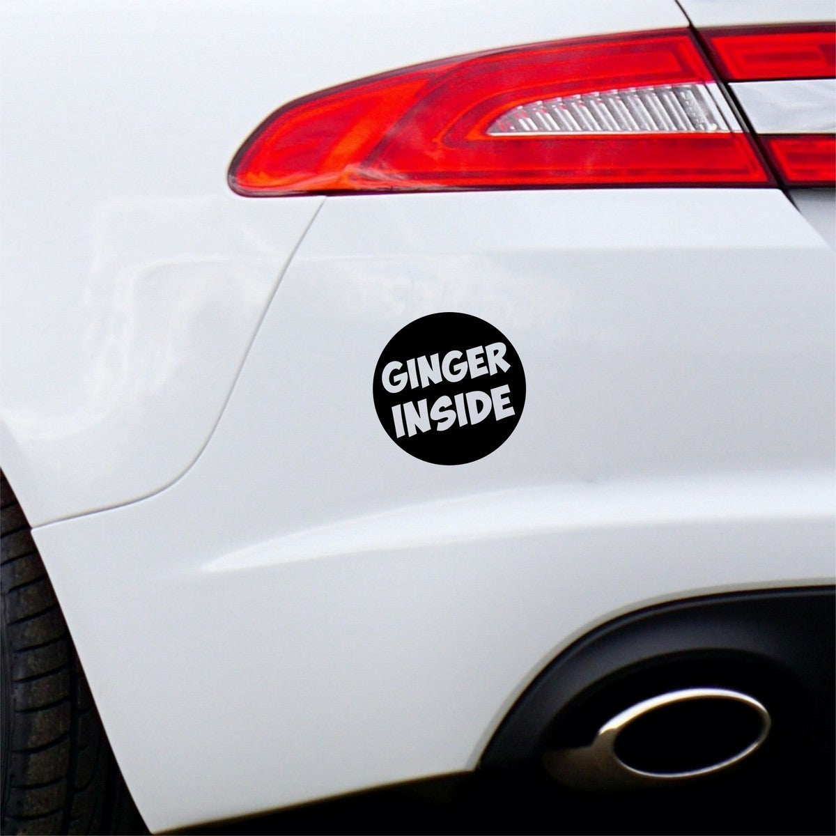 Ginger Inside Car Sticker