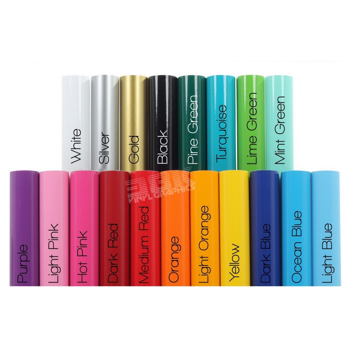 Gloss Vinyl Sticker Colour Chart